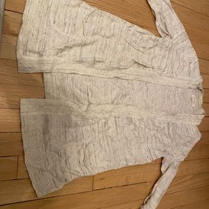 Lou & Grey Oatmeal + Brown Cardigan